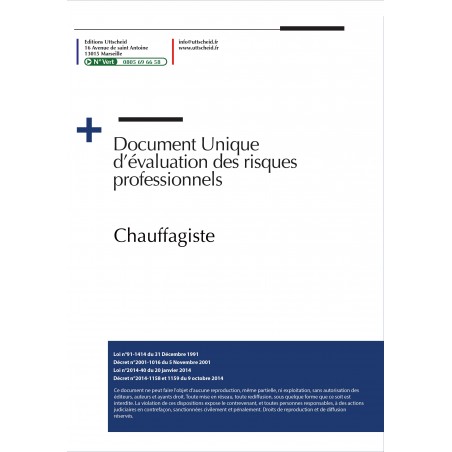 Document unique Métier : Chauffagiste