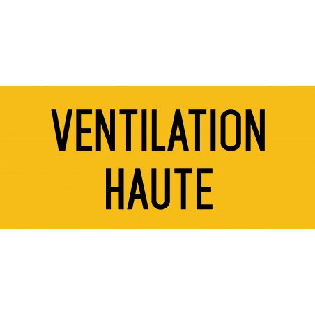 Autocollant vinyl - Ventilation haute - L.200 x H.100 mm