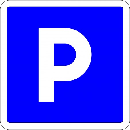 Panneau parking - Autocollant vinyl waterproof - Diamètre de 200 mm