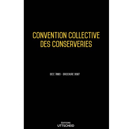 Convention collective des conserveries - 