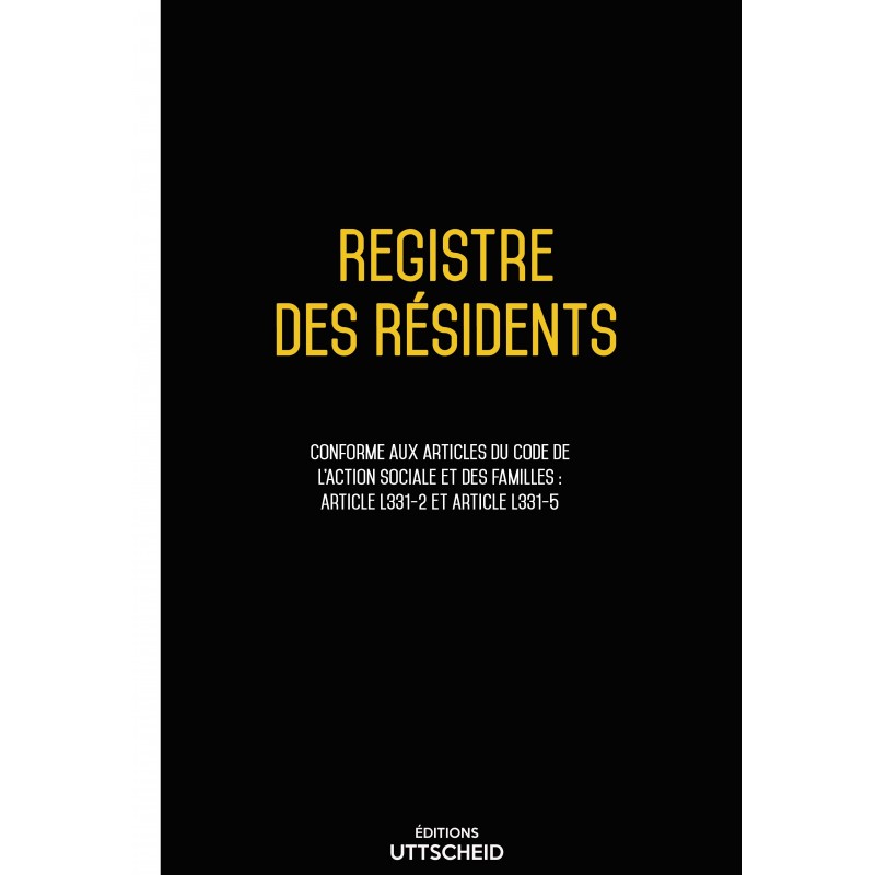 Registre des résidants