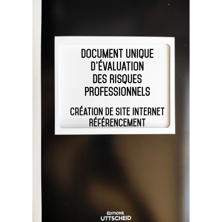 Document unique d'évaluation des risques professionnels métier : Création de site Internet - Référencement - Version 2017