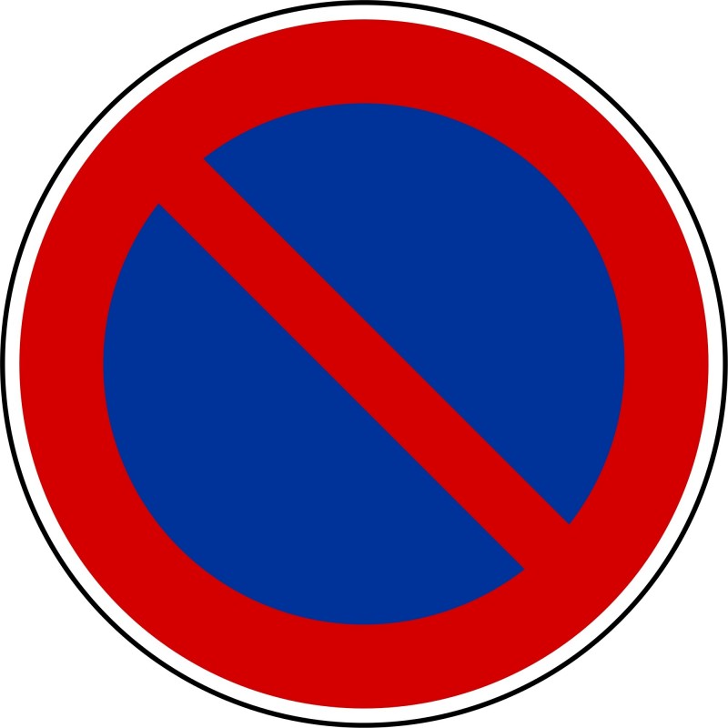 Stationnement interdit - Diamètre de 200 mm