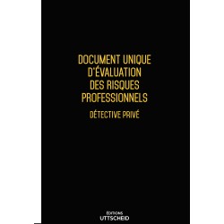 copy of Document unique d'évaluation des risques professionnels métier : Détective privé - Version 2017