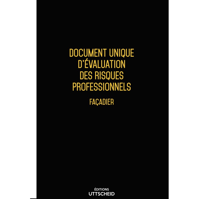 copy of Document unique d'évaluation des risques professionnels métier : Façadier - Version 2017