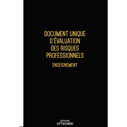 copy of Document unique d'évaluation des risques professionnels métier  : Enseignement Version 2024