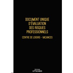 copy of Document unique d'évaluation des risques professionnels métier : Centre de loisirs - vacances - Version 2017