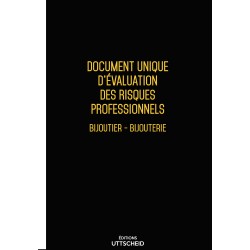 copy of Document unique d'évaluation des risques professionnels métier (Pré-rempli) : Bijoutier - Bijouterie - Version 2024