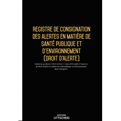 copy of Registre de consignation des alertes en matière de santé publique et d'environnement (Droit d'alerte)