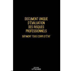 copy of Document unique d'évaluation des risques professionnels PRE-REMPLI métier : Bâtiment tous corps d'état - Version 2018