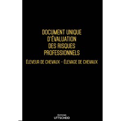 copy of Document unique d'évaluation des risques professionnels métier : Éleveur de chevaux - Élevage de chevaux - Version 2024