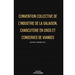 copy of Convention collective industrie de la salaison, charcuterie en gros, conserves de viandes -