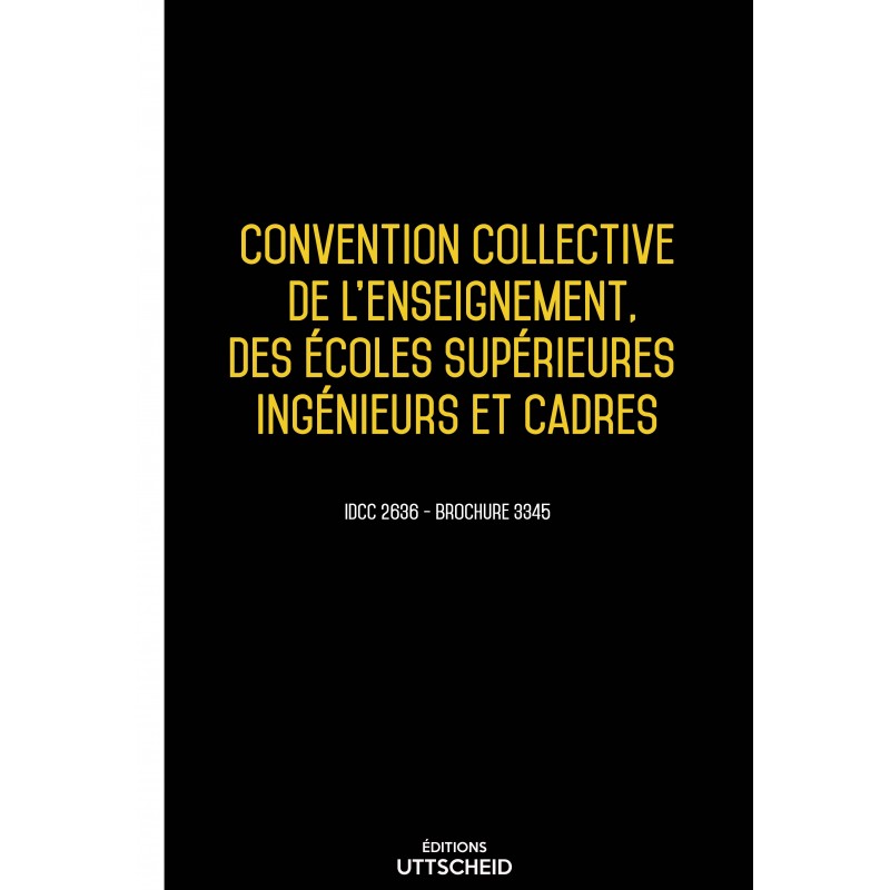 copy of Convention collective de l'enseignement, des écoles supérieures ingénieurs et cadres -