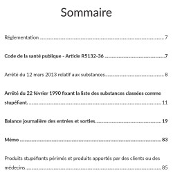 Registre Ordonnancier des stupéfiants - 109 pages - 2025 - UTTSCHEID